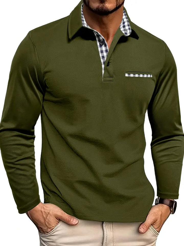 DUMONT LYON | LONG SLEEVE POLO FOR MEN