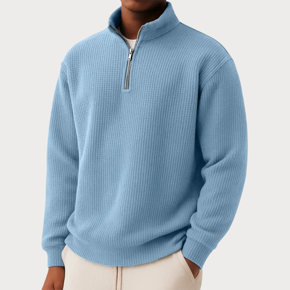 Ivy Manhattan | MENS ZIP COLLAR KNIT
