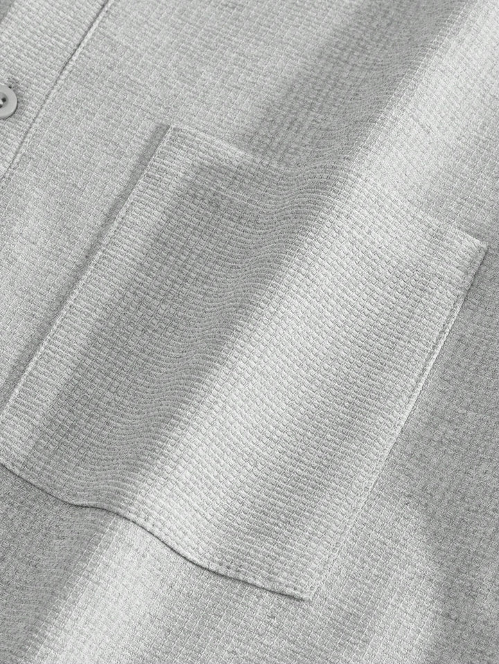 Men's High Collar Shirt and Pants Set | Ideal for All Seasons