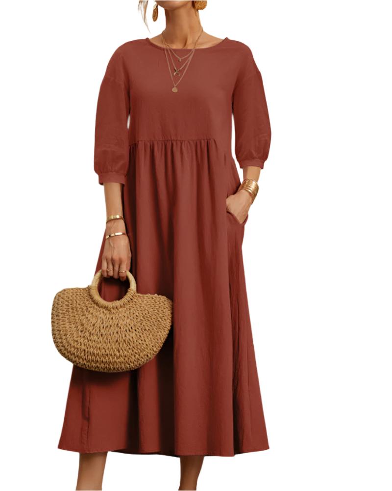 Ivy Manhattan | Flore Cotton Linen Dress