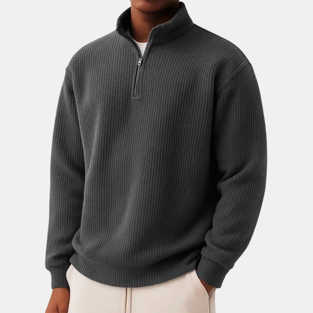 Ivy Manhattan | MENS ZIP COLLAR KNIT