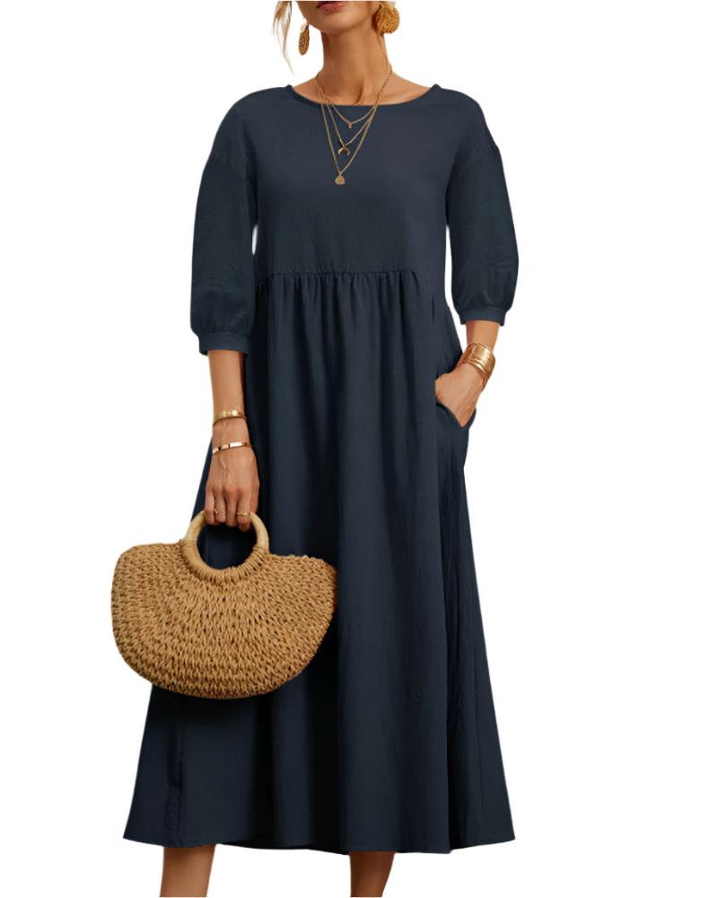 Ivy Manhattan | Flore Cotton Linen Dress