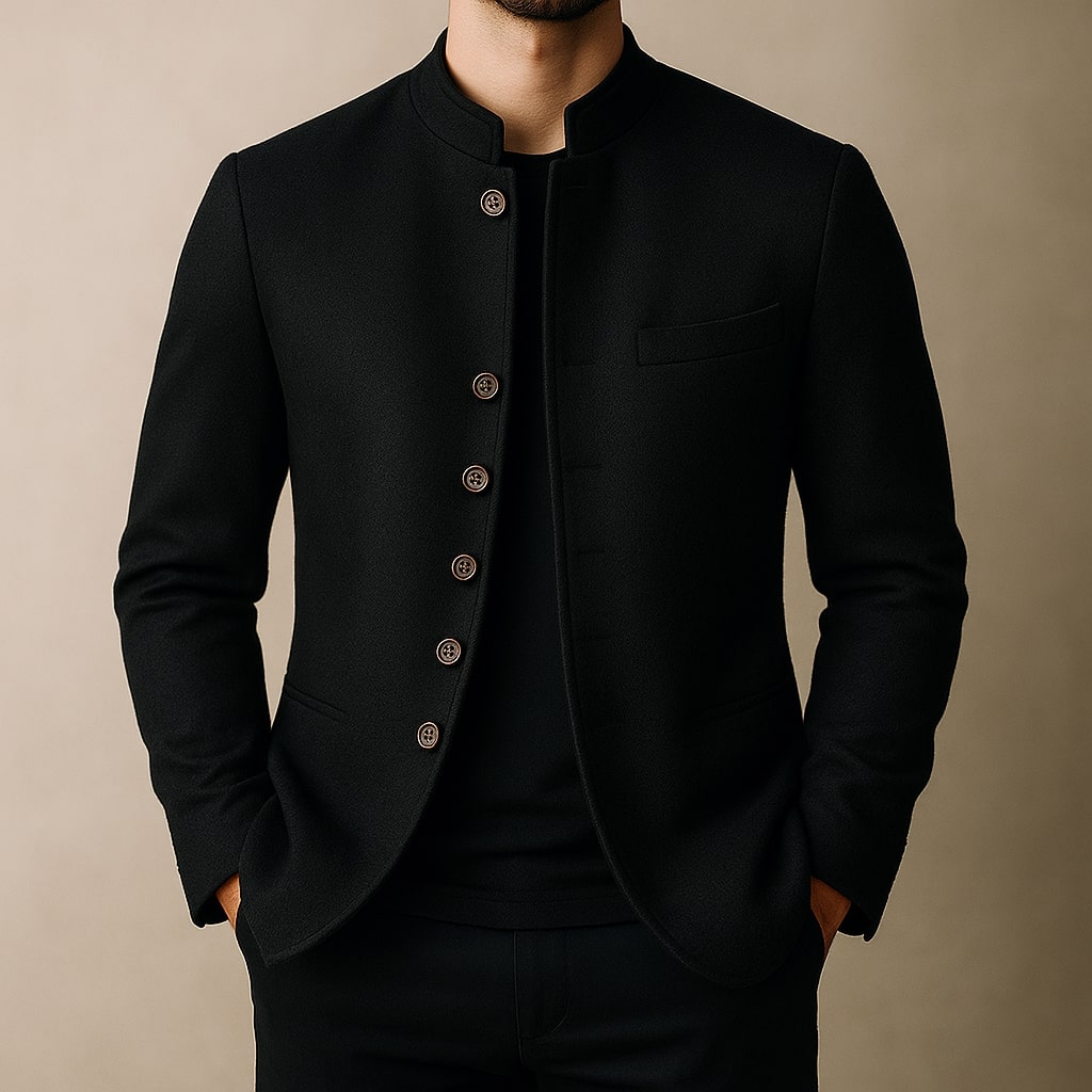 Ivy Manhattan | WOOL JACKET STRAIGHT COLLAR