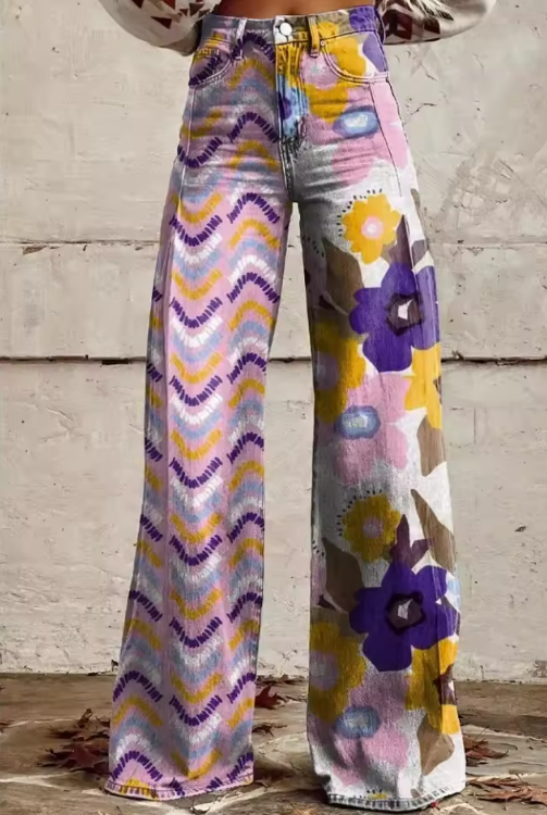 Isadora - Boho Floral Pants