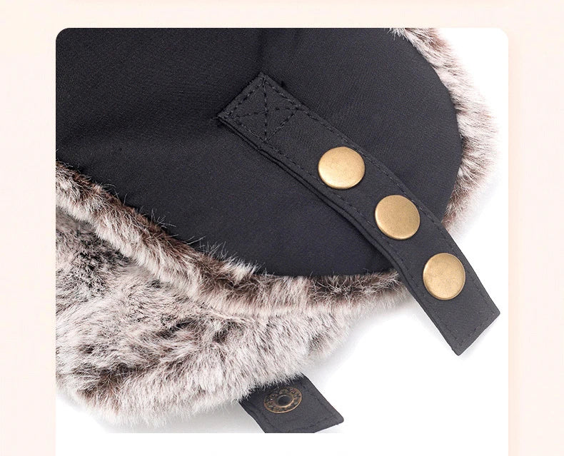 Winter Hat with Ear Covers and Adjustable Size for Adults | Ideal for Outdoor Activities