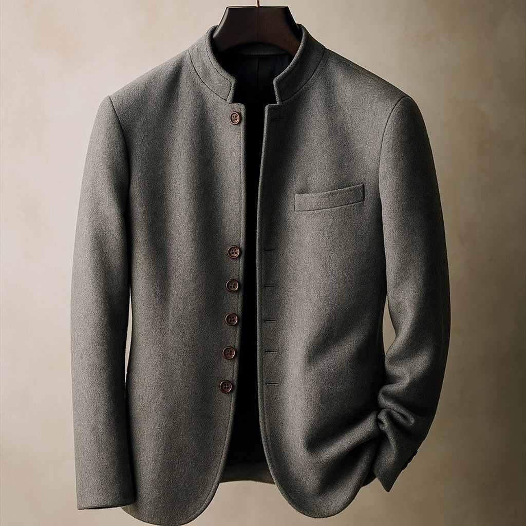 Ivy Manhattan | WOOL JACKET STRAIGHT COLLAR