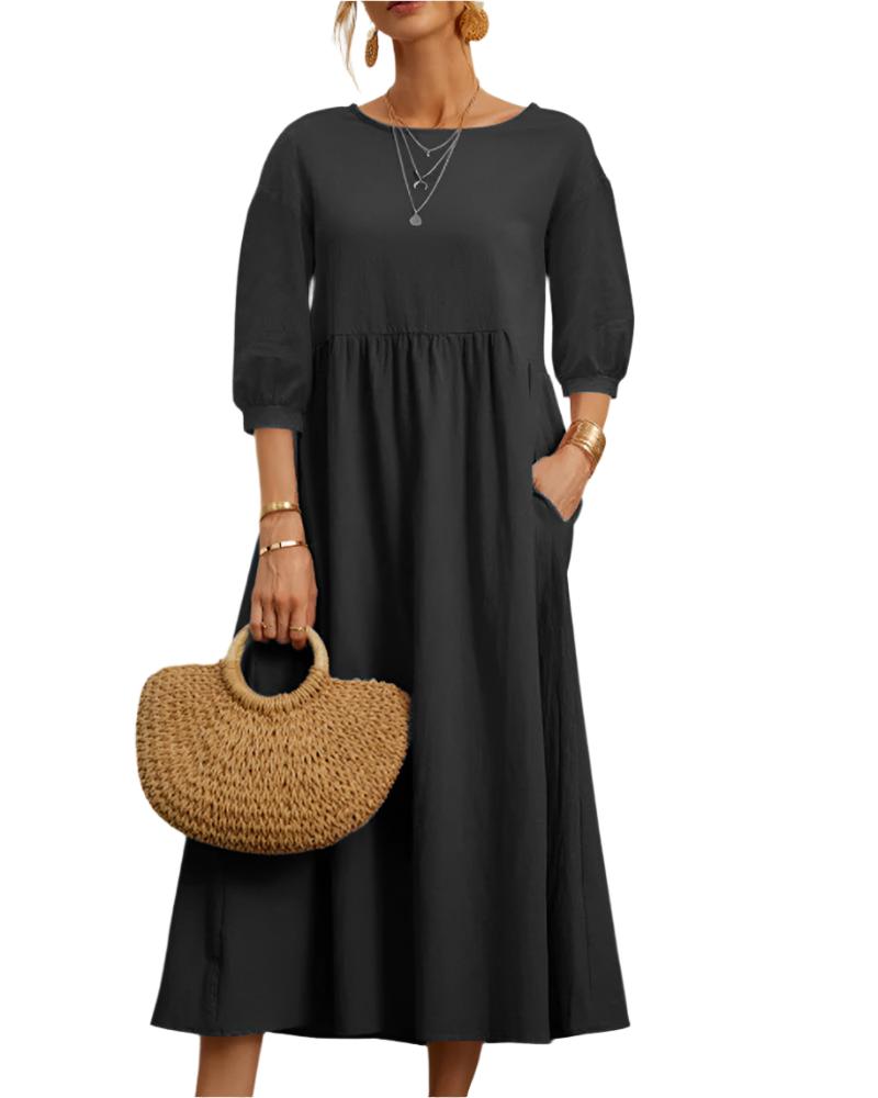 Ivy Manhattan | Flore Cotton Linen Dress