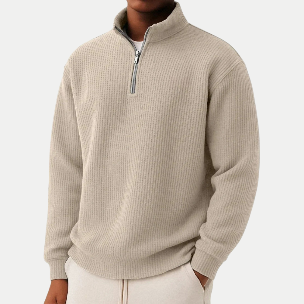 Ivy Manhattan | MENS ZIP COLLAR KNIT