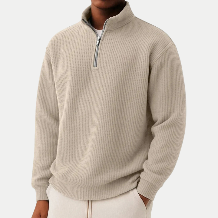 Ivy Manhattan | MENS ZIP COLLAR KNIT