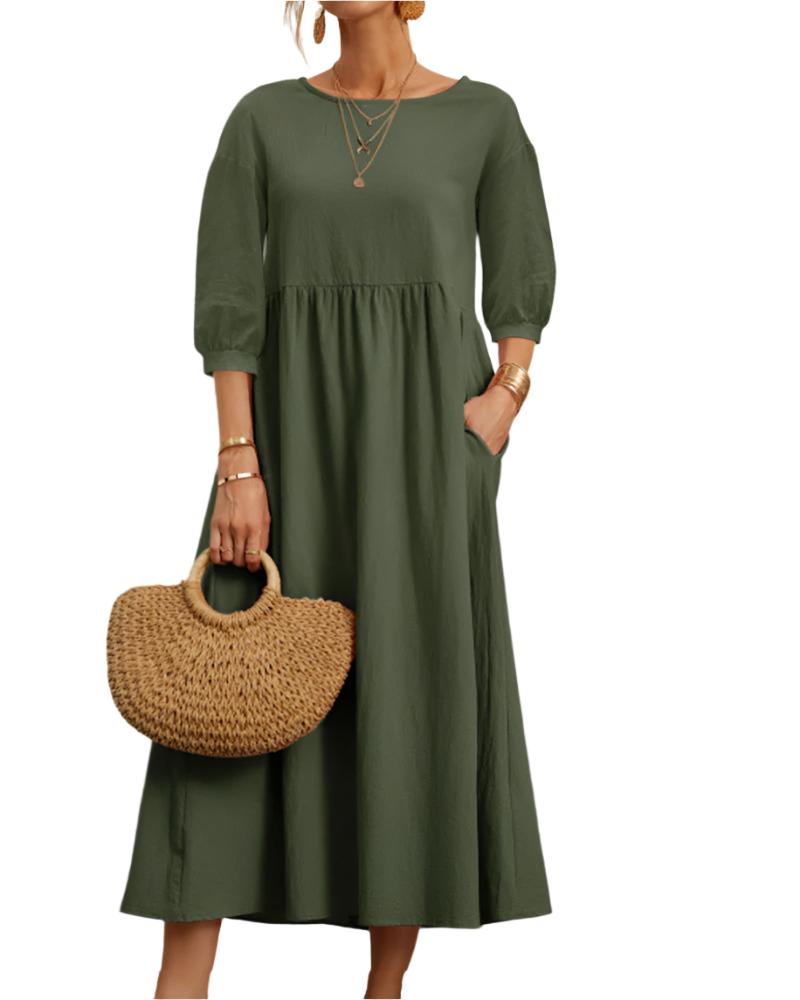 Ivy Manhattan | Flore Cotton Linen Dress