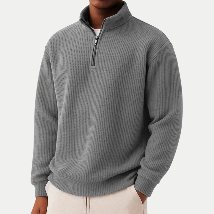 Ivy Manhattan | MENS ZIP COLLAR KNIT