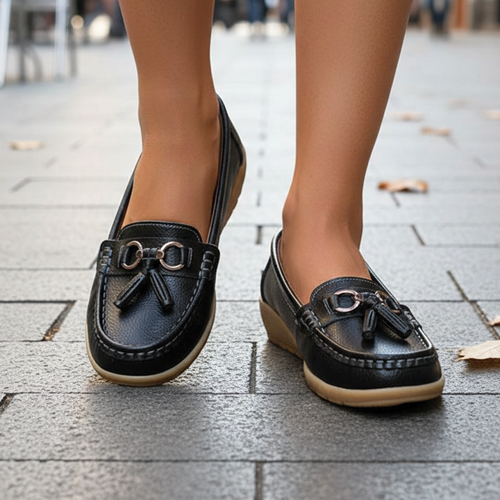 Anja - Classic Leather Loafers
