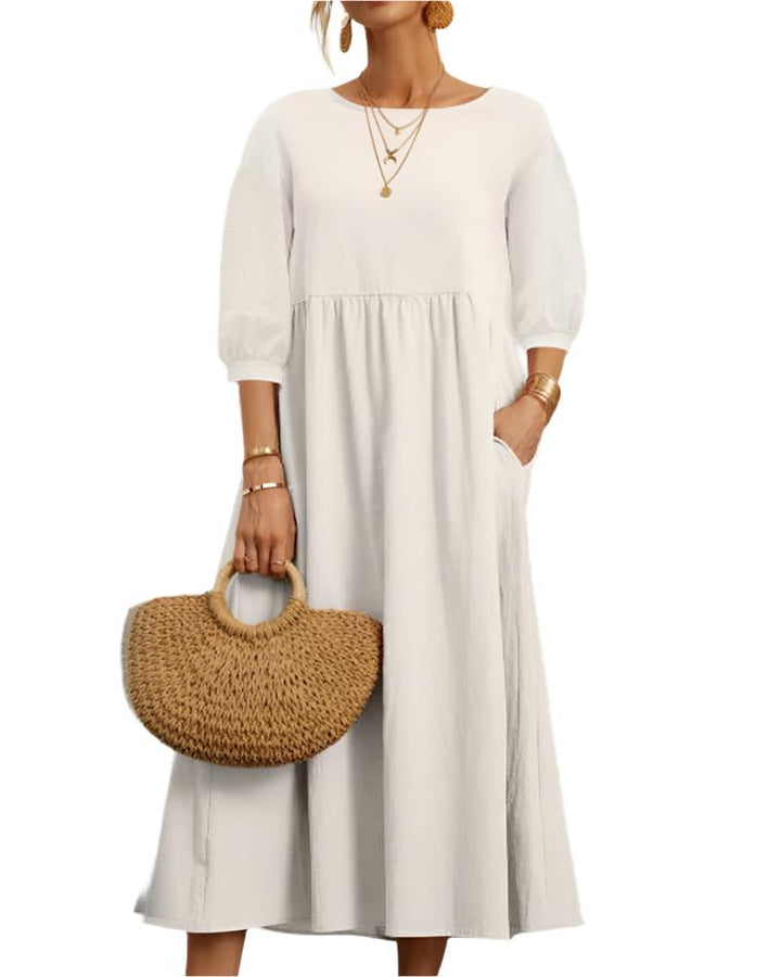 Ivy Manhattan | Flore Cotton Linen Dress