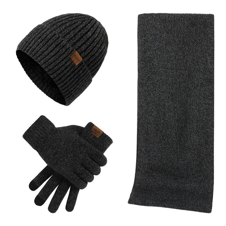 Winter Set with Beanie, Scarf, and Gloves for Adults | Ideal for Cold Days
