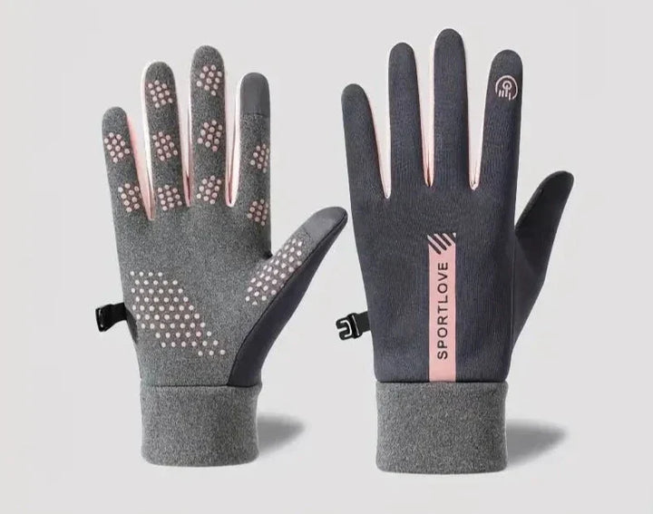 Silicone Grip Gloves with Touch Function for Outdoor Activities | Ideal for Winter