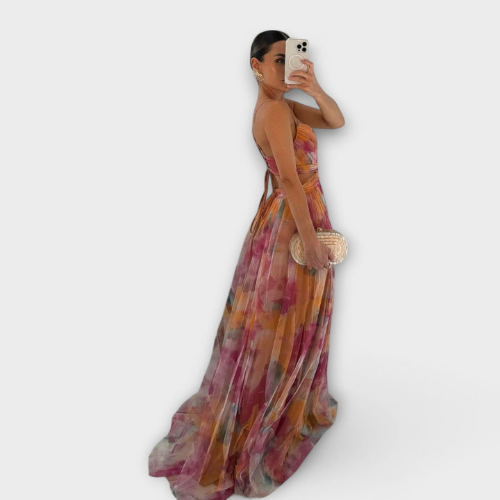 Annai Mesh Maxikleid - Elegant und Figurbetont