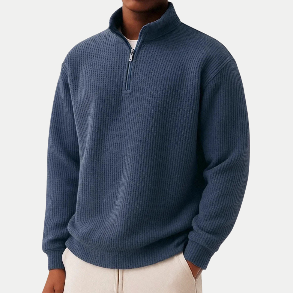 Ivy Manhattan | MENS ZIP COLLAR KNIT