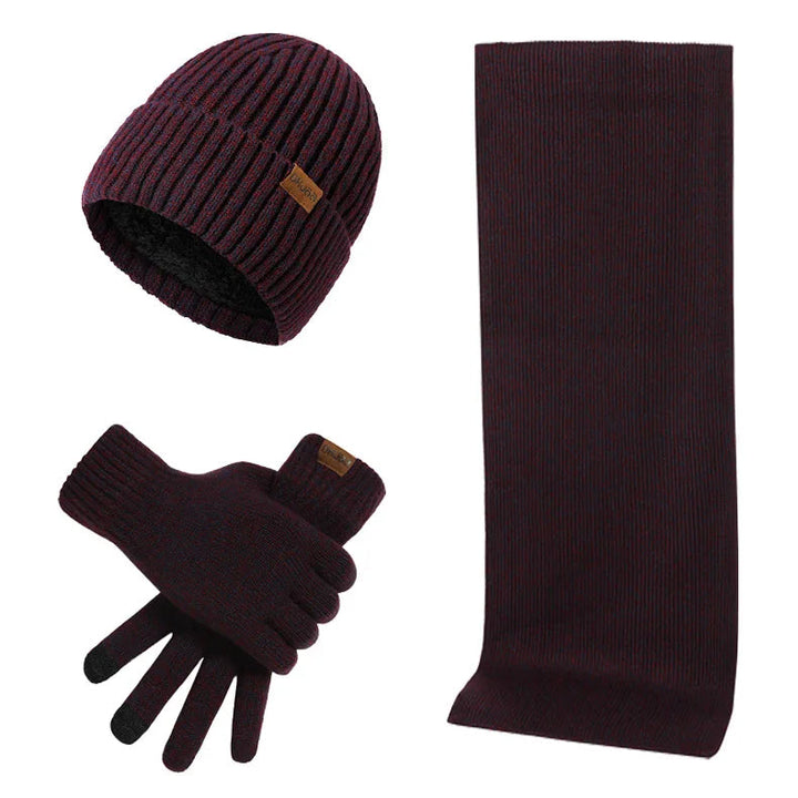 Winter Set with Beanie, Scarf, and Gloves for Adults | Ideal for Cold Days