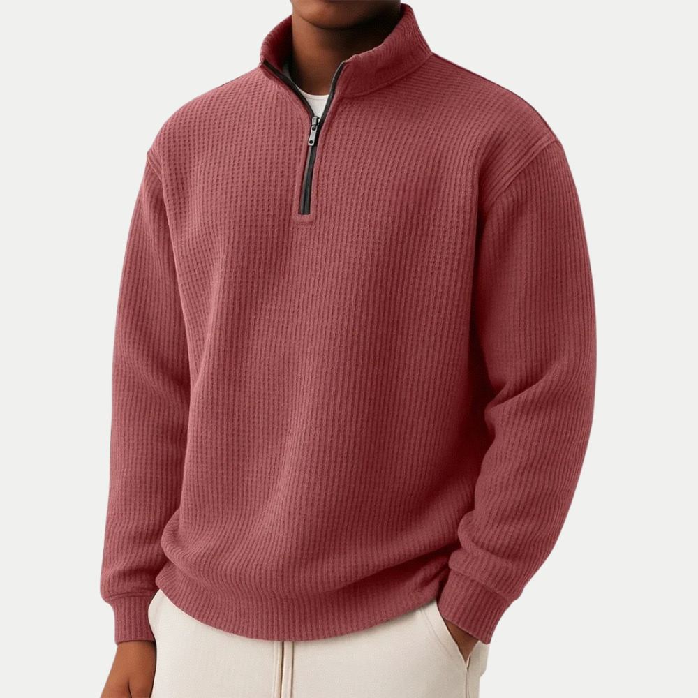 Ivy Manhattan | MENS ZIP COLLAR KNIT