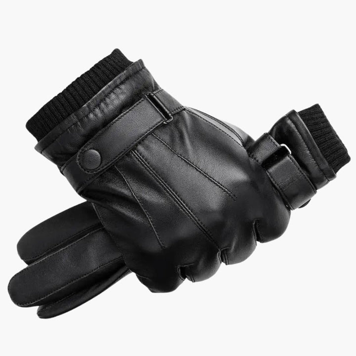 Men's Gloves with Adjustable Closure | Ideal for Winter and Commuting