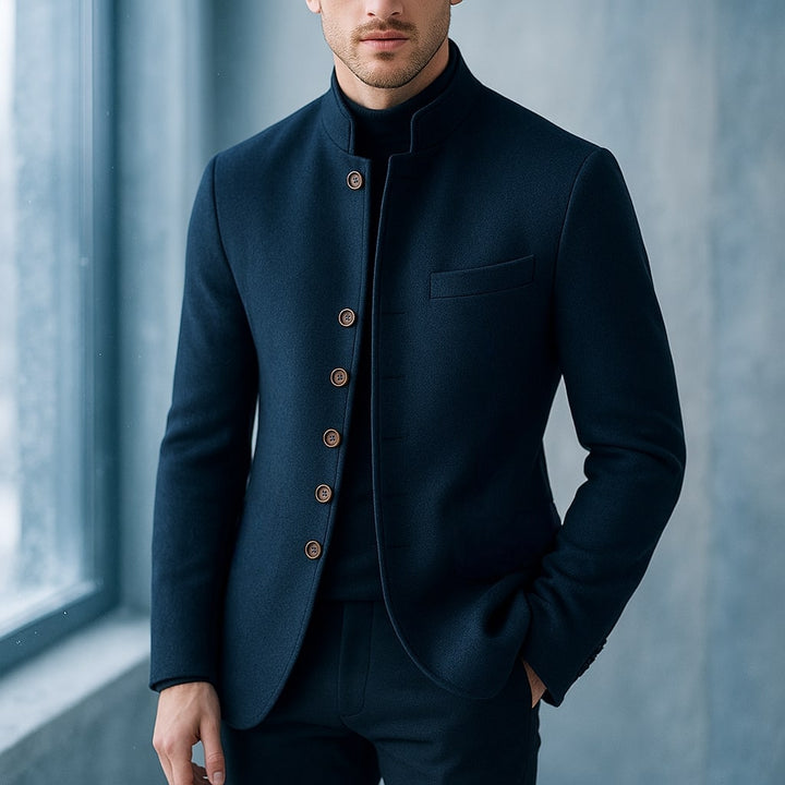 Ivy Manhattan | WOOL JACKET STRAIGHT COLLAR