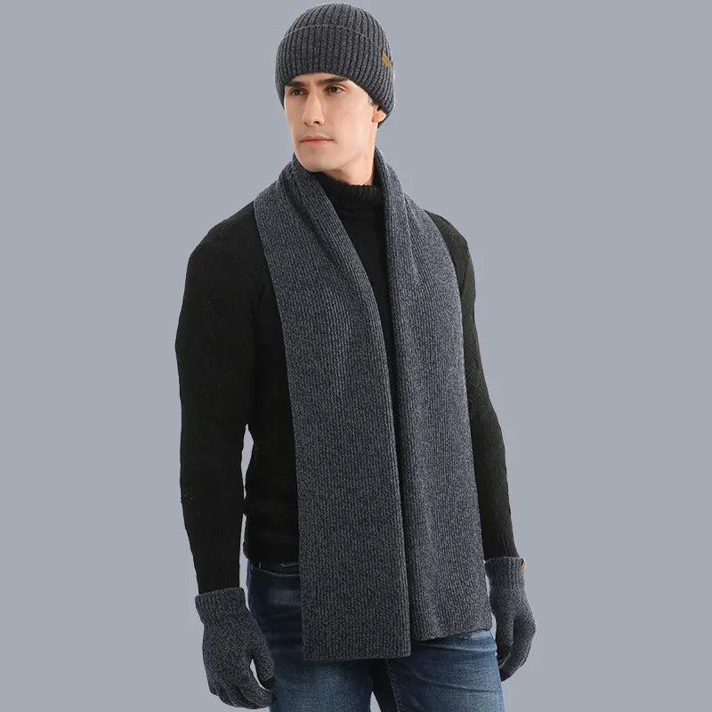 Winter Set with Beanie, Scarf, and Gloves for Adults | Ideal for Cold Days