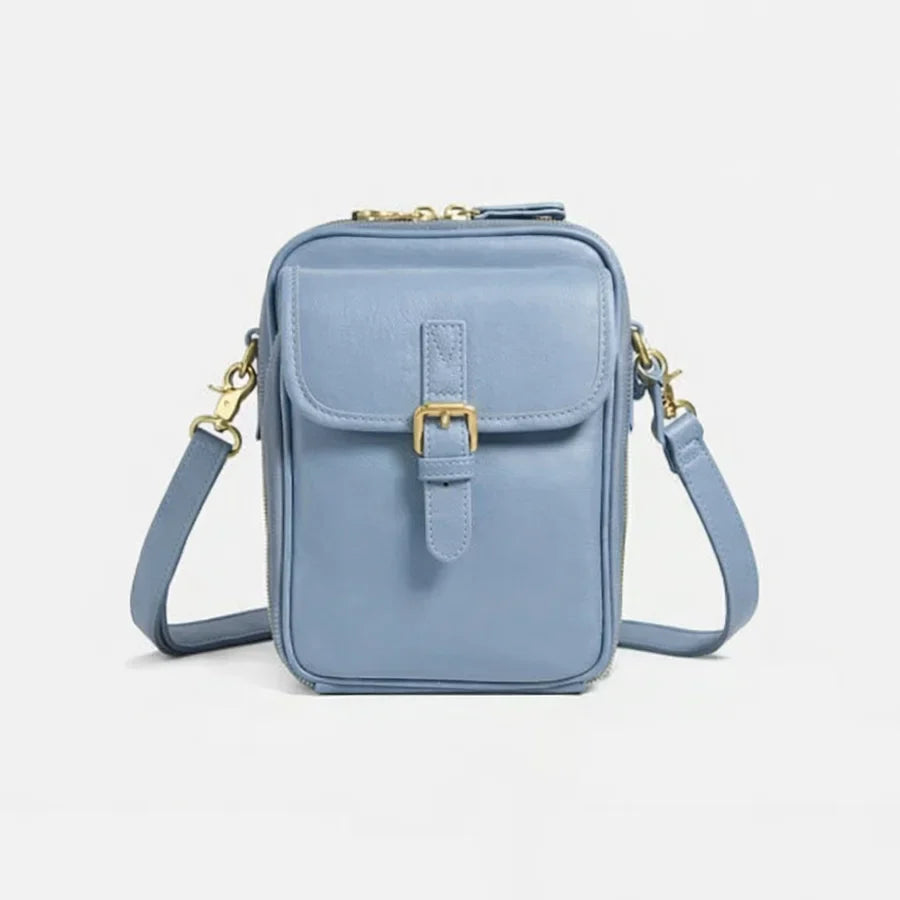 Women’s Compact Leather Crossbody Handbag