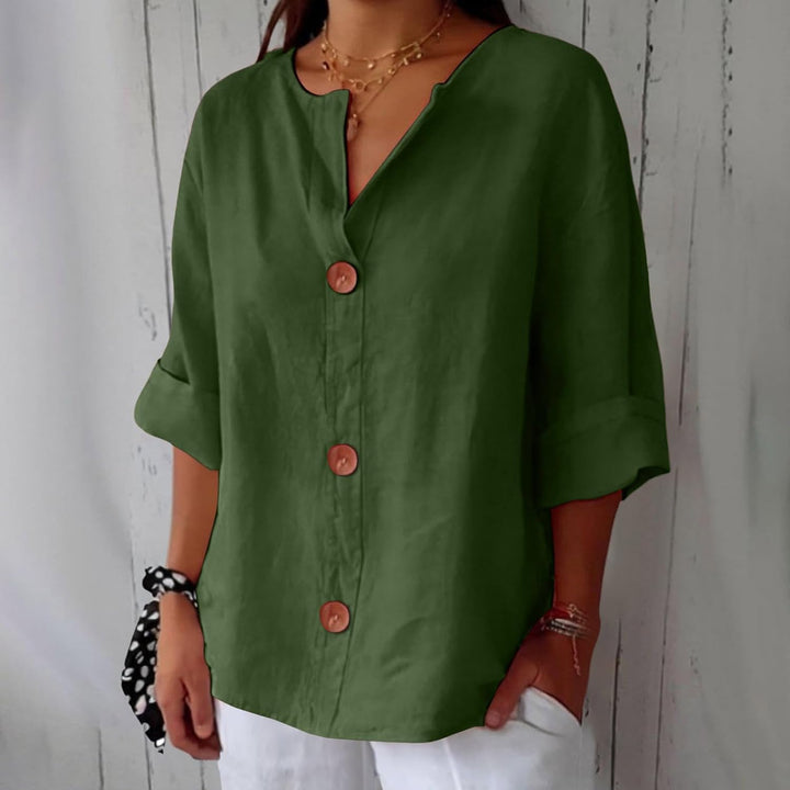 Clara | Casual Linen Blouse