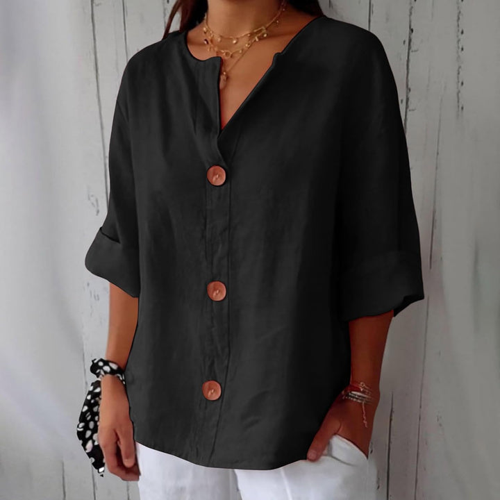 Clara | Casual Linen Blouse