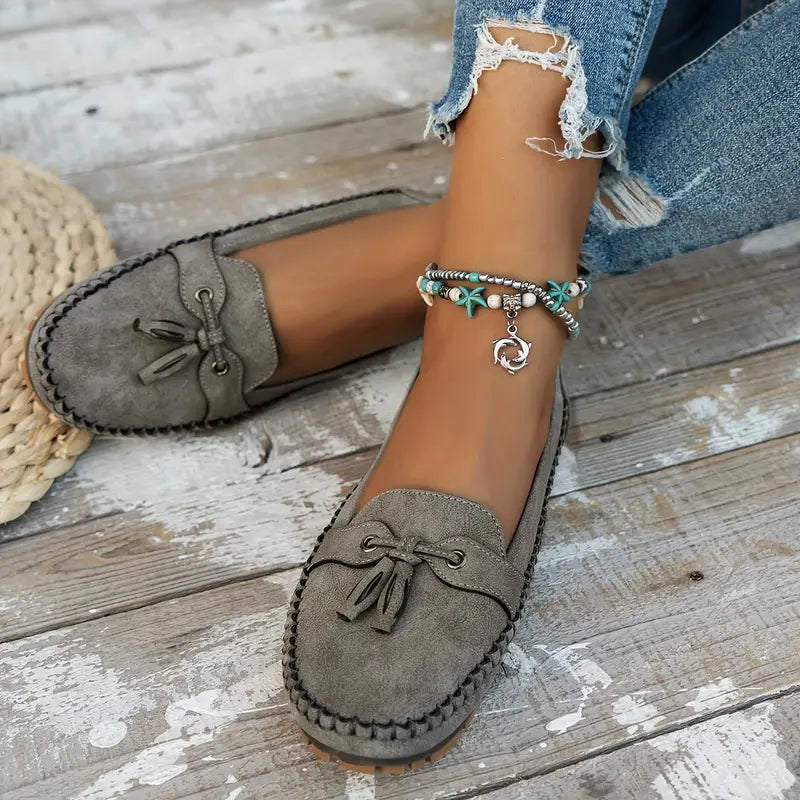 Reagan - Classic Bow Loafers