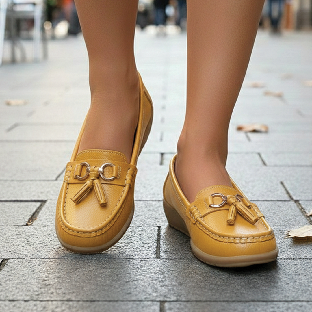 Anja - Classic Leather Loafers