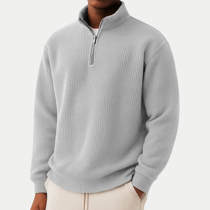Ivy Manhattan | MENS ZIP COLLAR KNIT