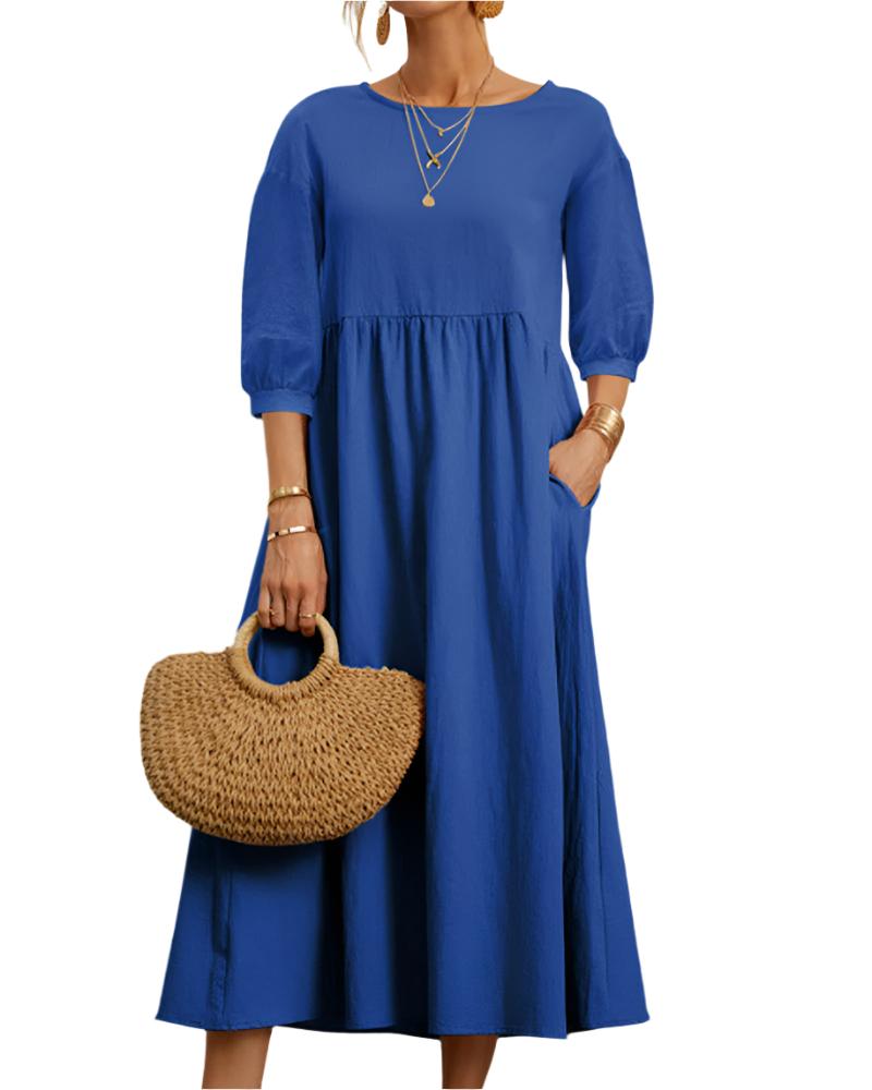 Ivy Manhattan | Flore Cotton Linen Dress