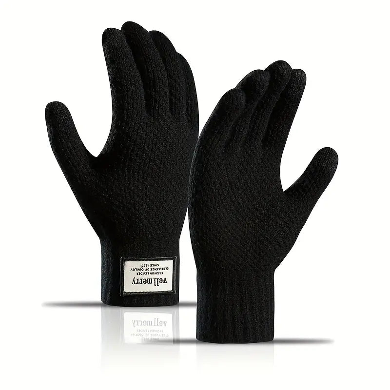 Knitted Touchscreen Gloves for Men | Ideal for Winter