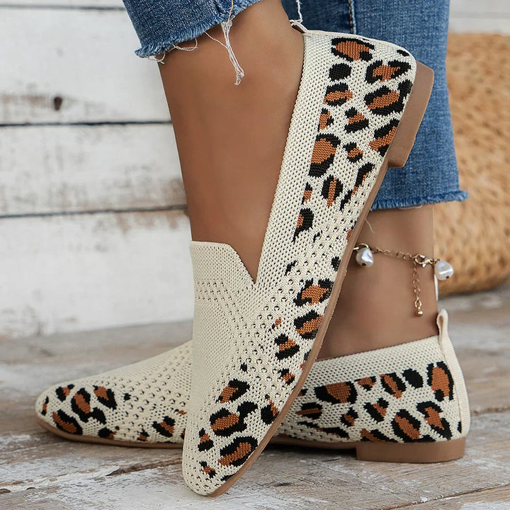 Lisa - Knit Slip-On Flats