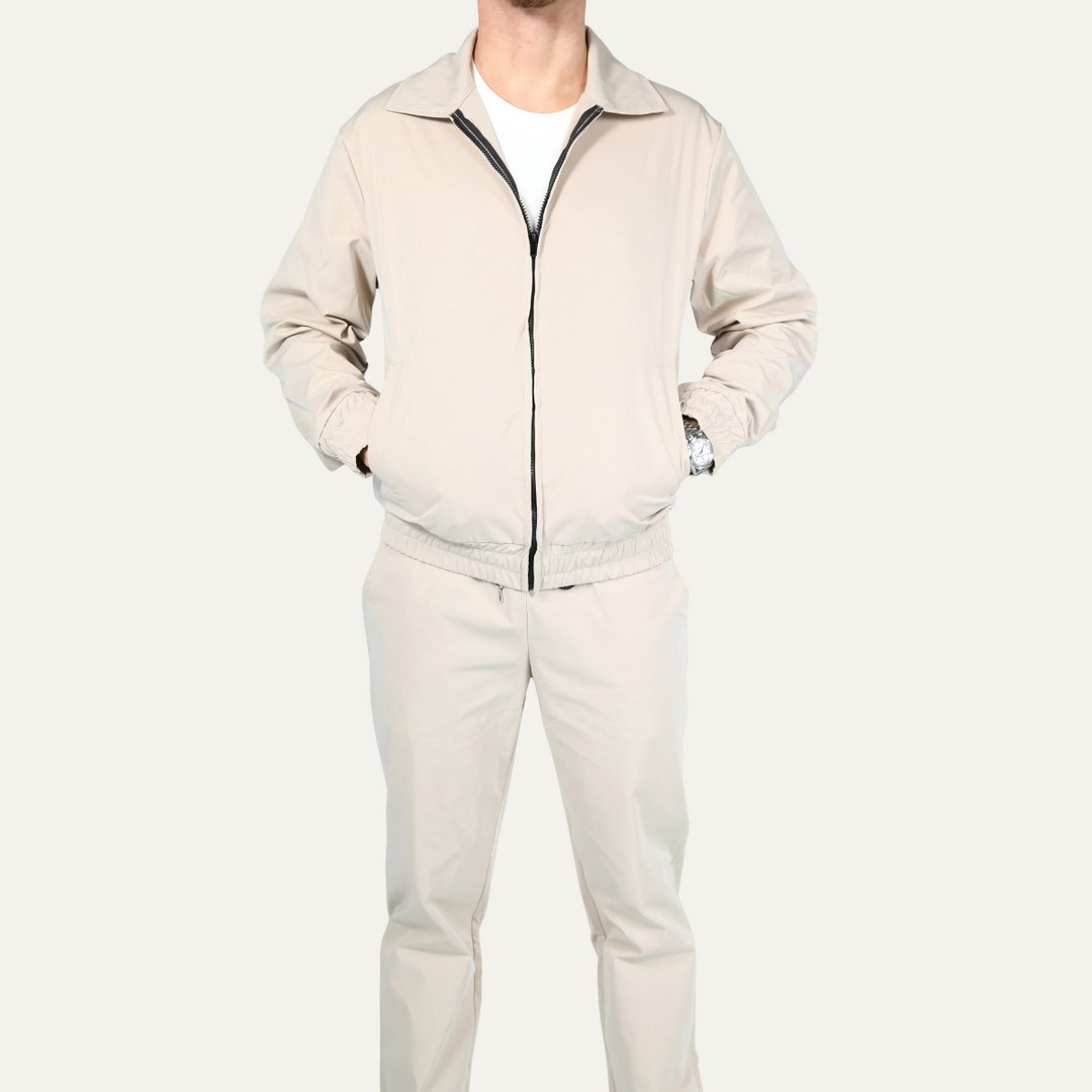 Coordinated Set with Lightweight Jacket and Pants for Men | Ideal for Casual Outings or Travel