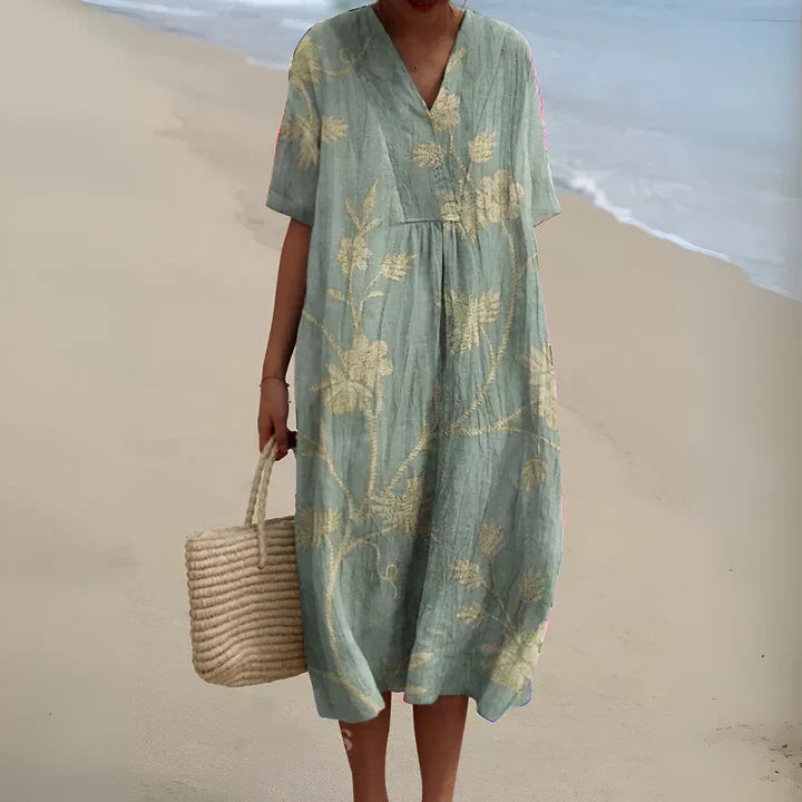 Saskia - Chic Summer Breeze Printed Dress