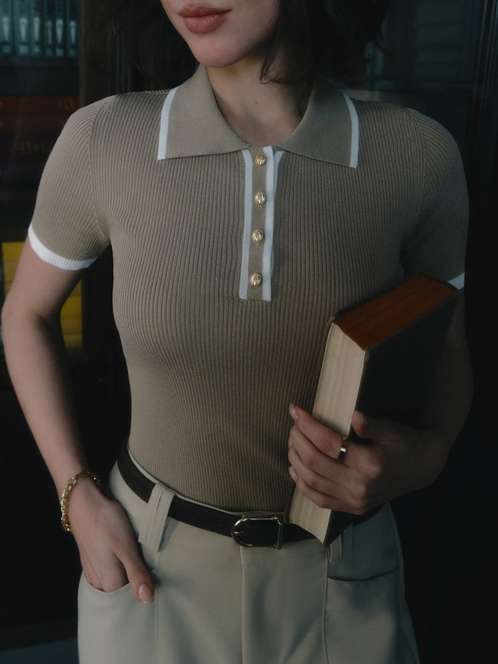 Ivy Manhattan | Danica Classic Ribbed Polo