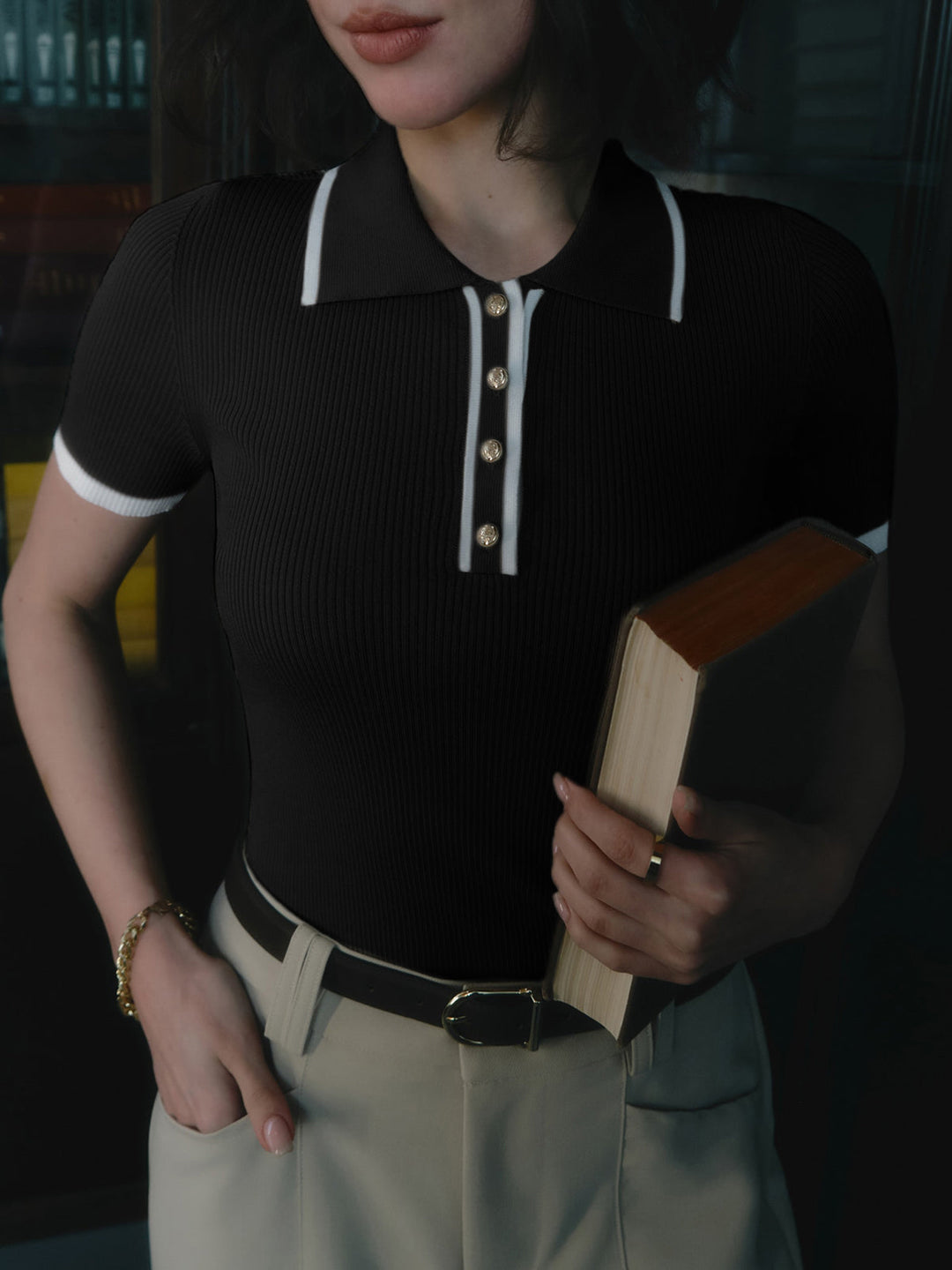 Ivy Manhattan | Danica Classic Ribbed Polo