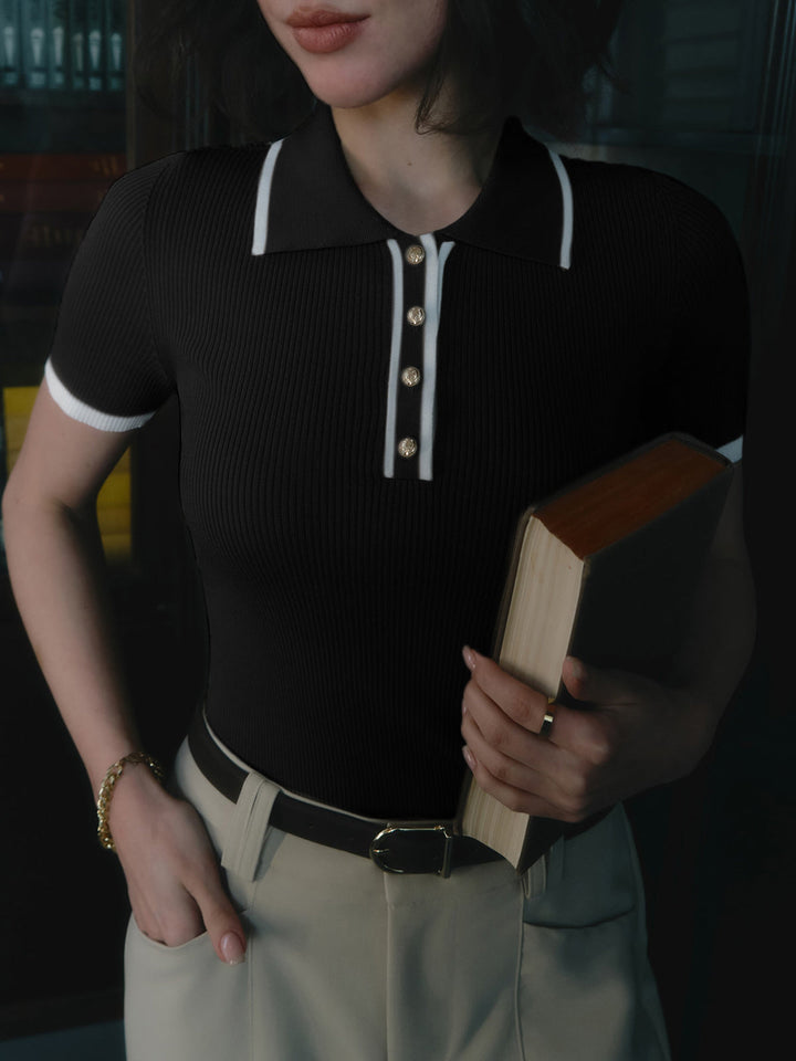 Ivy Manhattan | Danica Classic Ribbed Polo