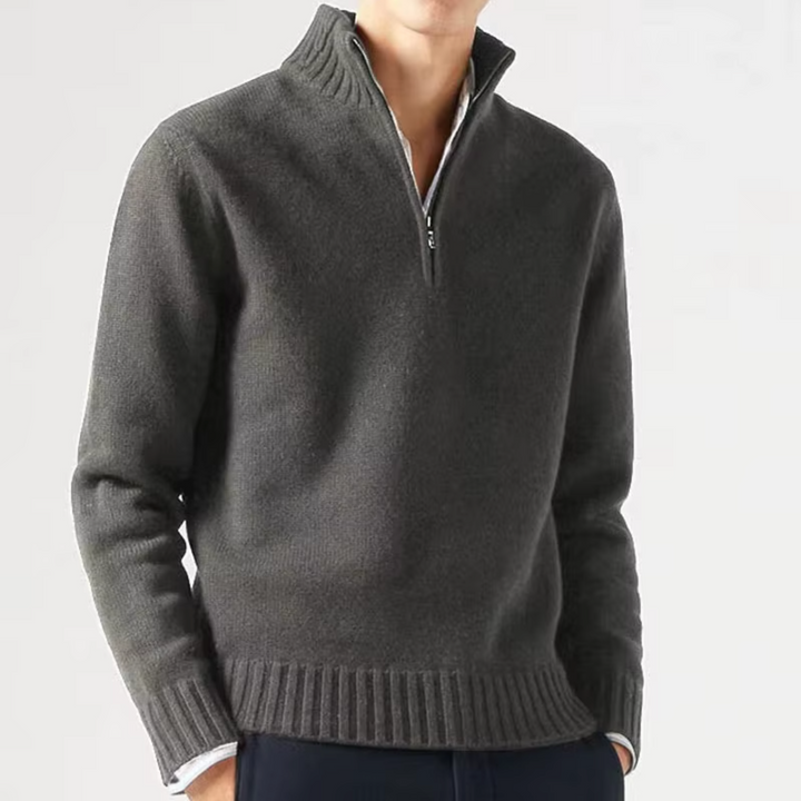 DUMONT LYON | WOOL DOLCEVITA WITH ZIP FOR MEN