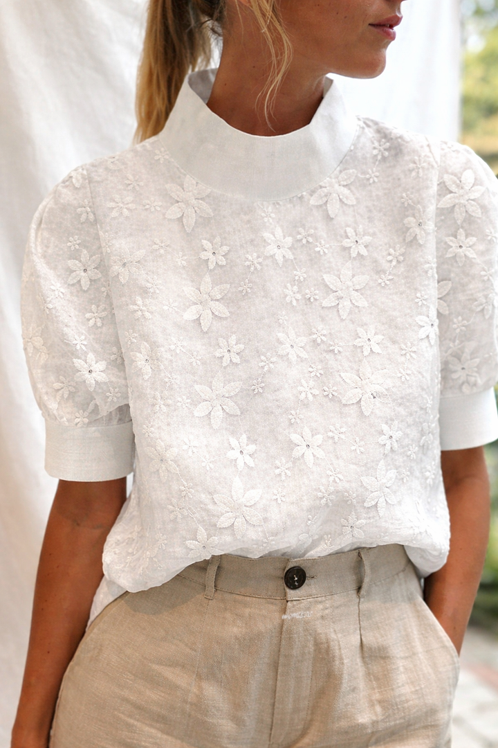 Jenny | EMBROIDERED BLOUSE WITH COLLAR