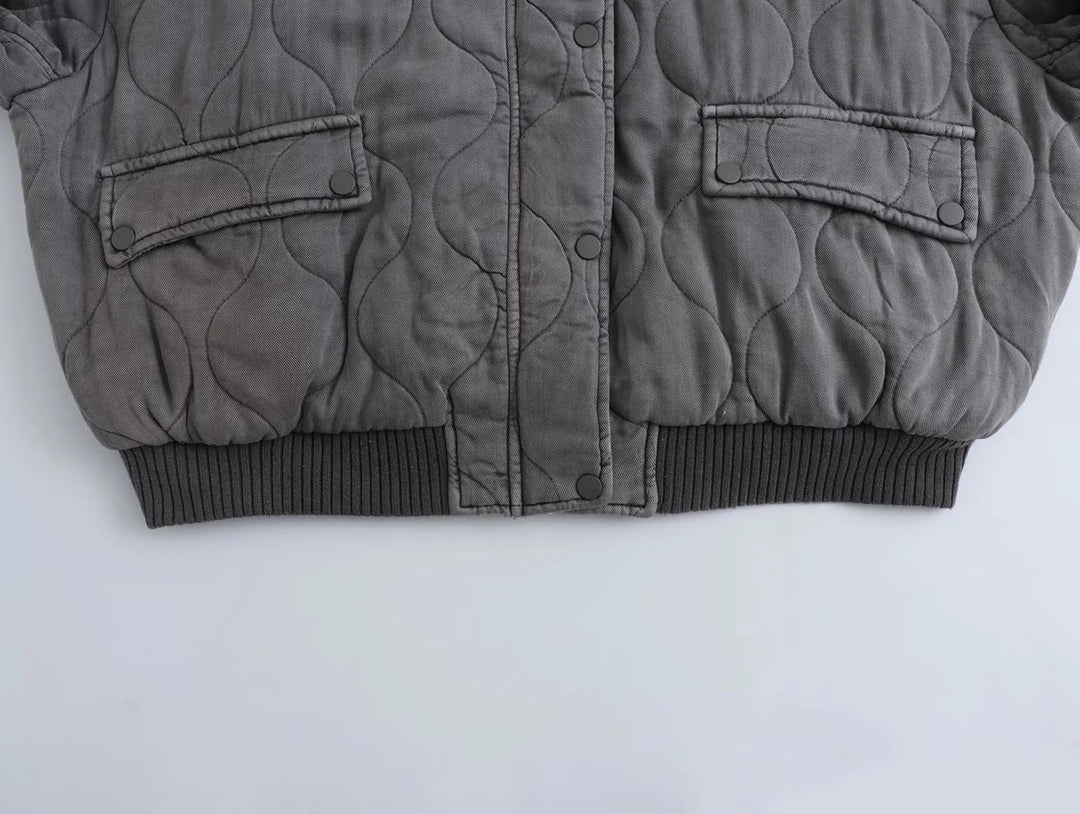 Ivy Manhattan | Ribbed Bomber Jacket