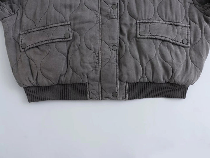 Ivy Manhattan | Ribbed Bomber Jacket