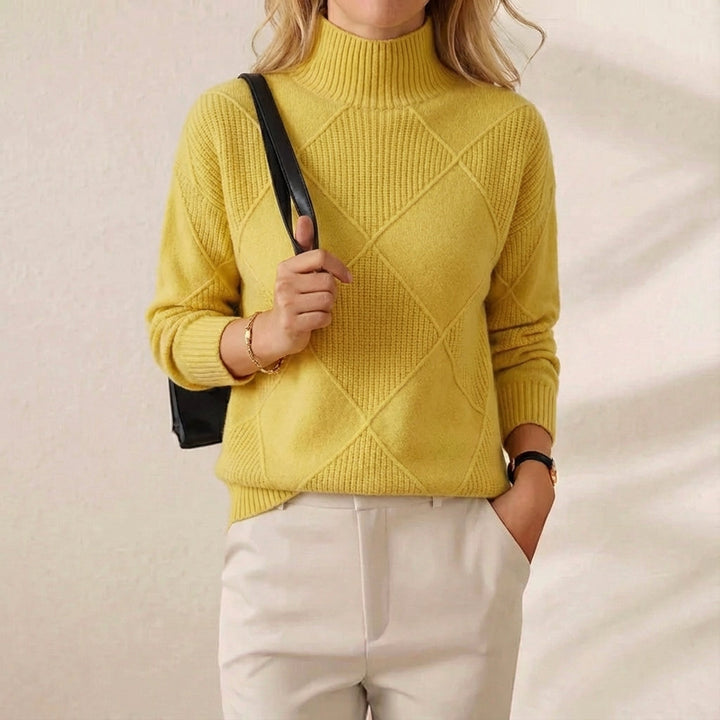 Ivy Manhattan | Cotton Sweater Woven Diamond