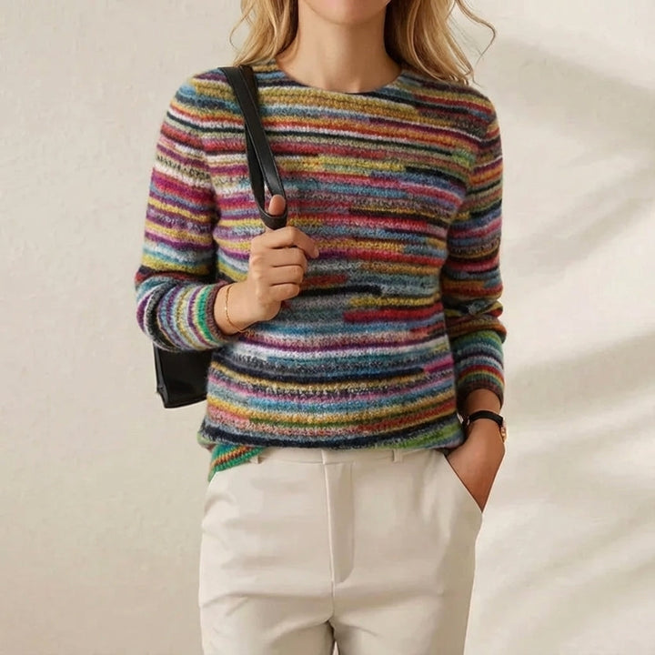 Ivy Manhattan | Cotton Sweater Horizontal Stripes