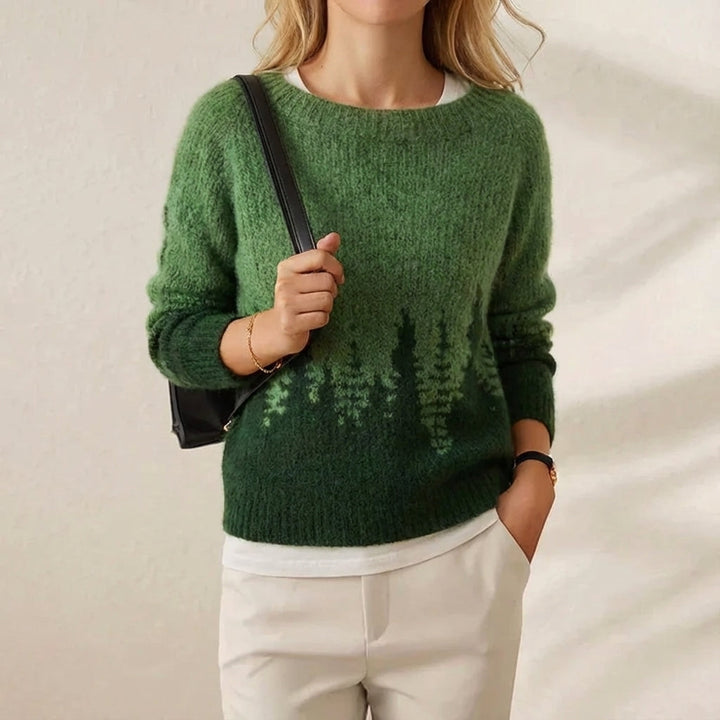 Ivy Manhattan | Cotton Mohair Sweater Green