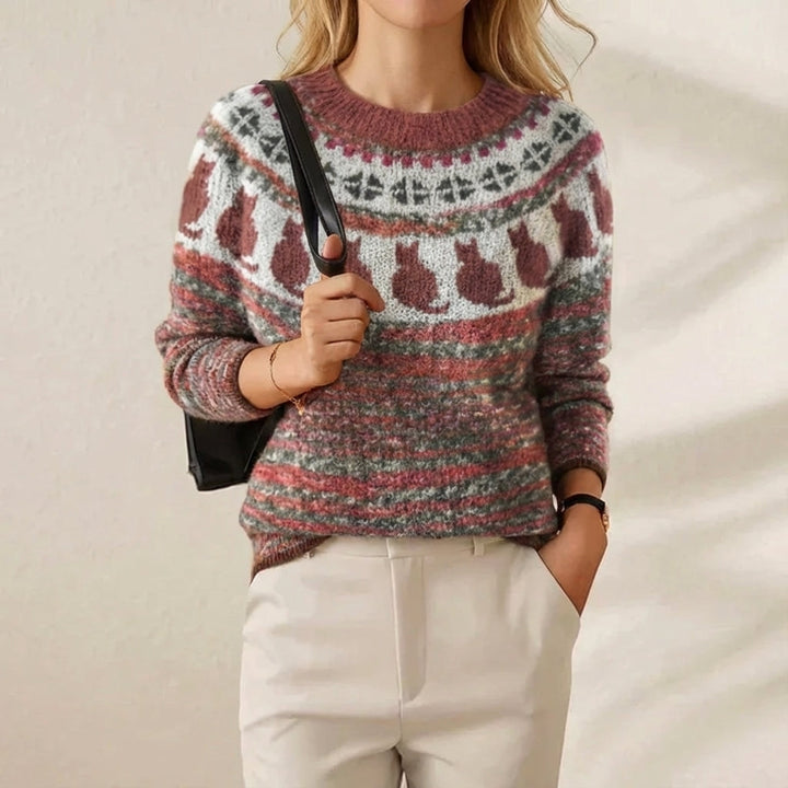 Ivy Manhattan | Cotton Sweater Cat Nordic