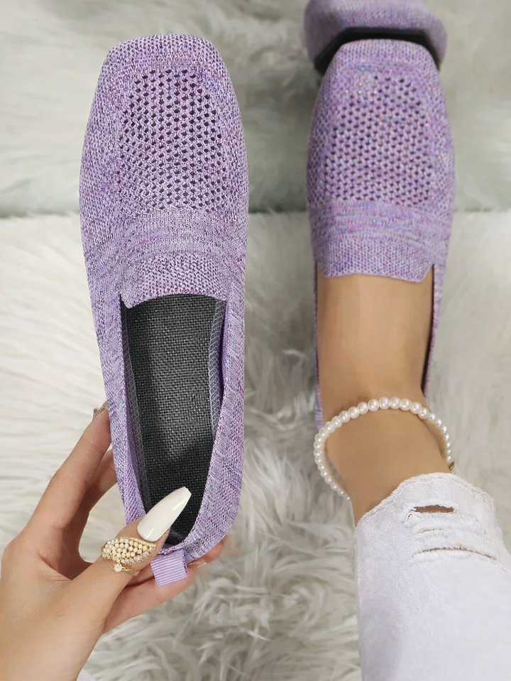 Lisa - Knit Slip-On Flats