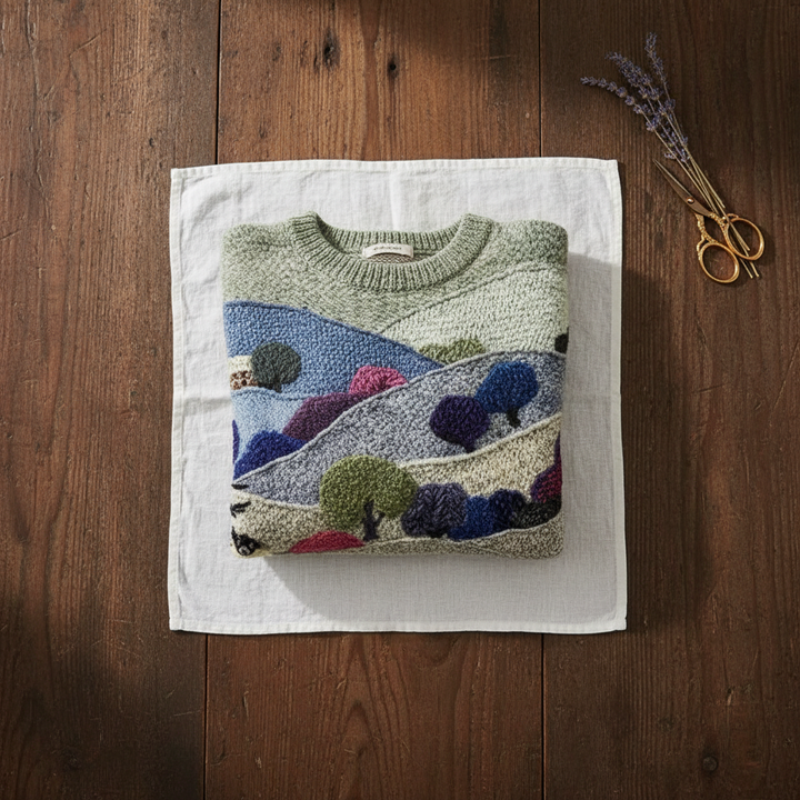 Ivy Manhattan | Cotton Sweater Blue Green